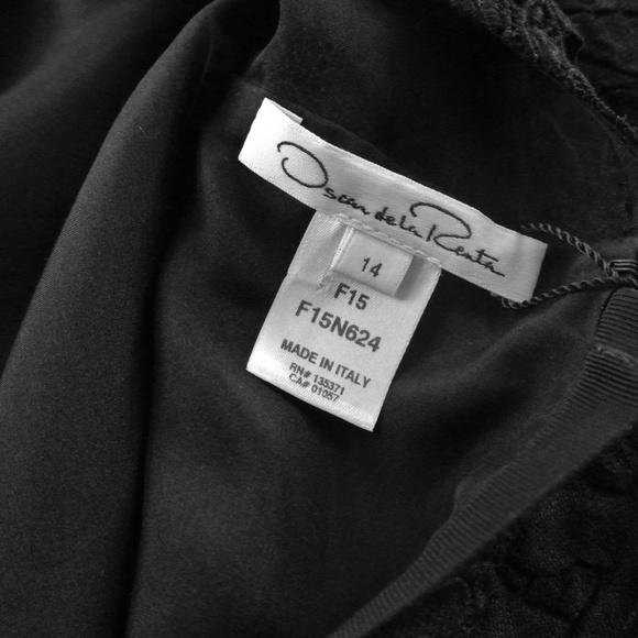 NEW - NWT OSCAR DE LA RENTA FLORAL LACE DRESS - Picture 7 of 8